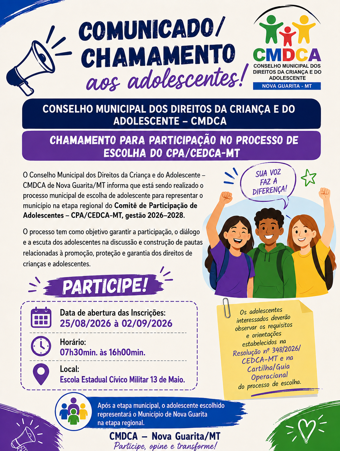 POR: ASCOM Prefeitura de Nova Guarita.